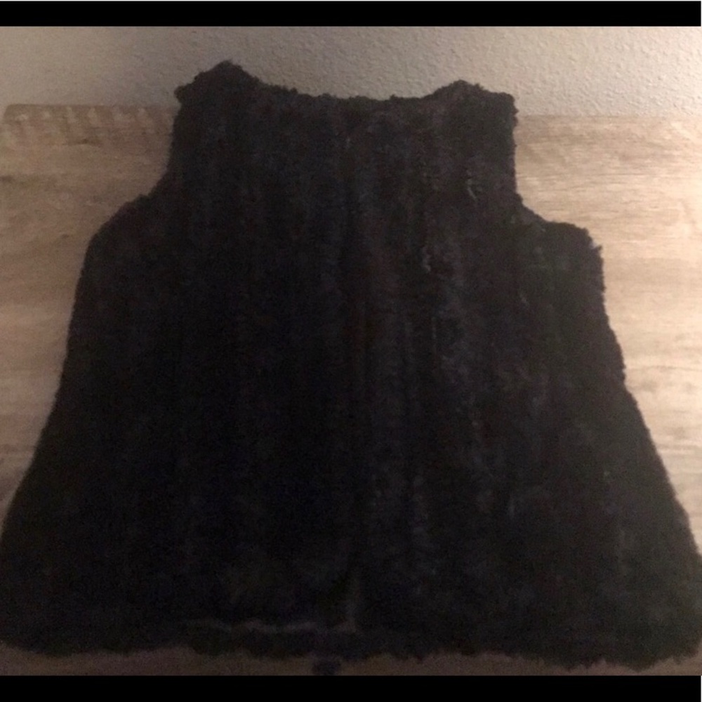 🖤Girls Black Faux Fur Vest🖤